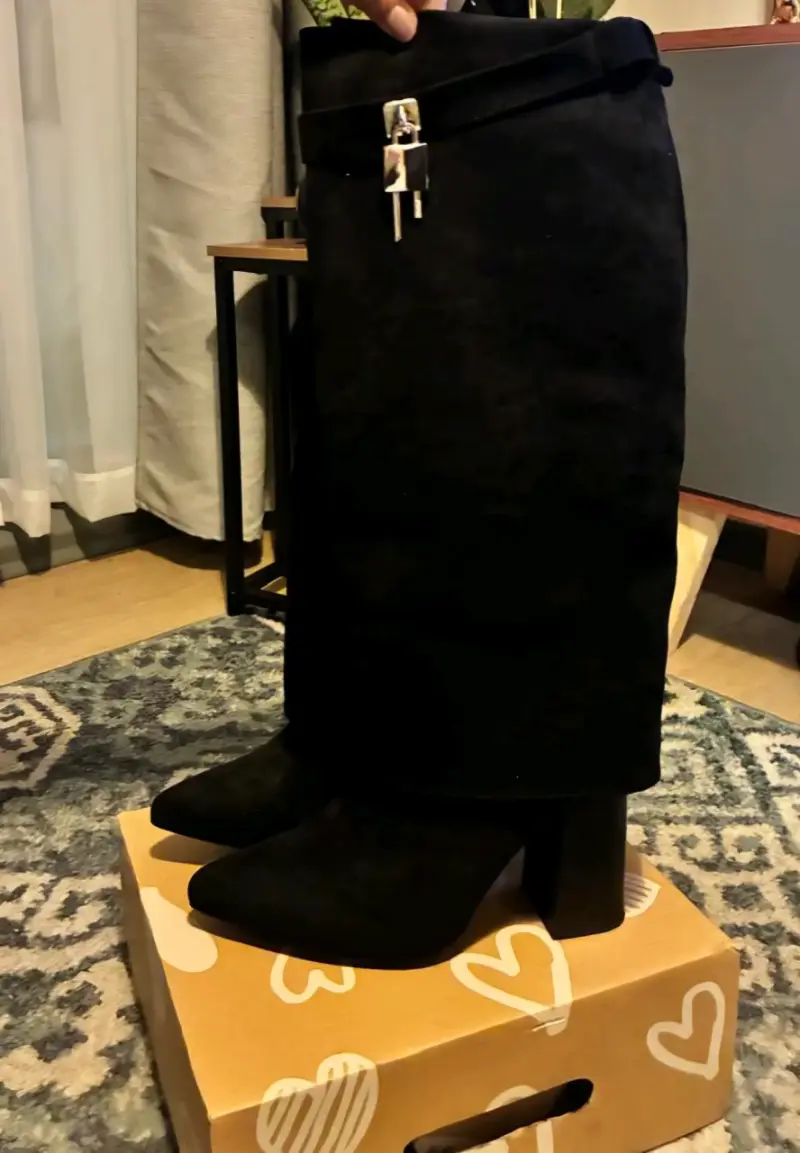 Botines negros de tacón alto - 3