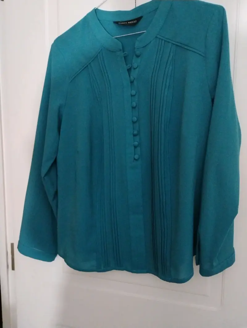 Blusa verde turquesa elegante - 1