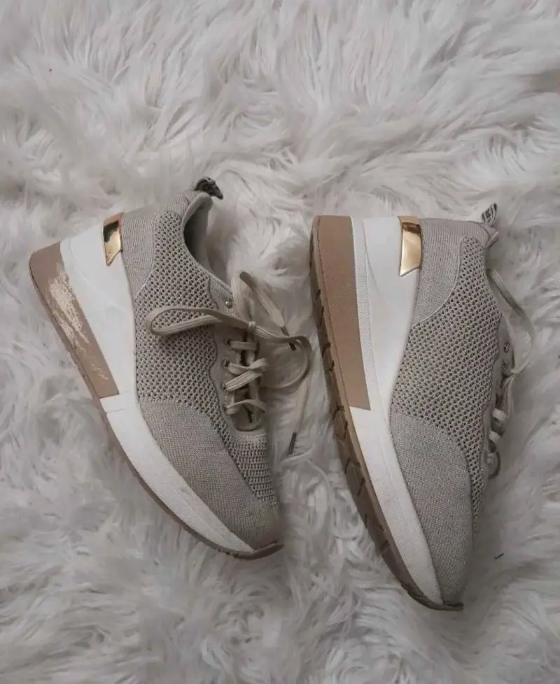 Zapatillas deportivas beige xti - 2