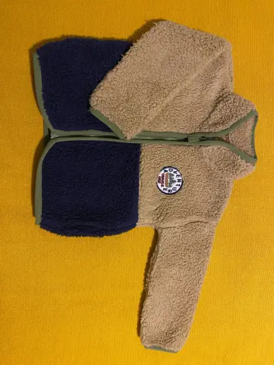 Chaqueta polar bicolor para niño,talla 6-9 meses - miniatura 2