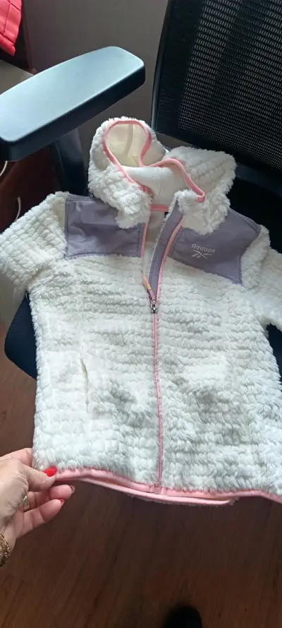 Chaqueta polar blanca Reebok - miniatura 1