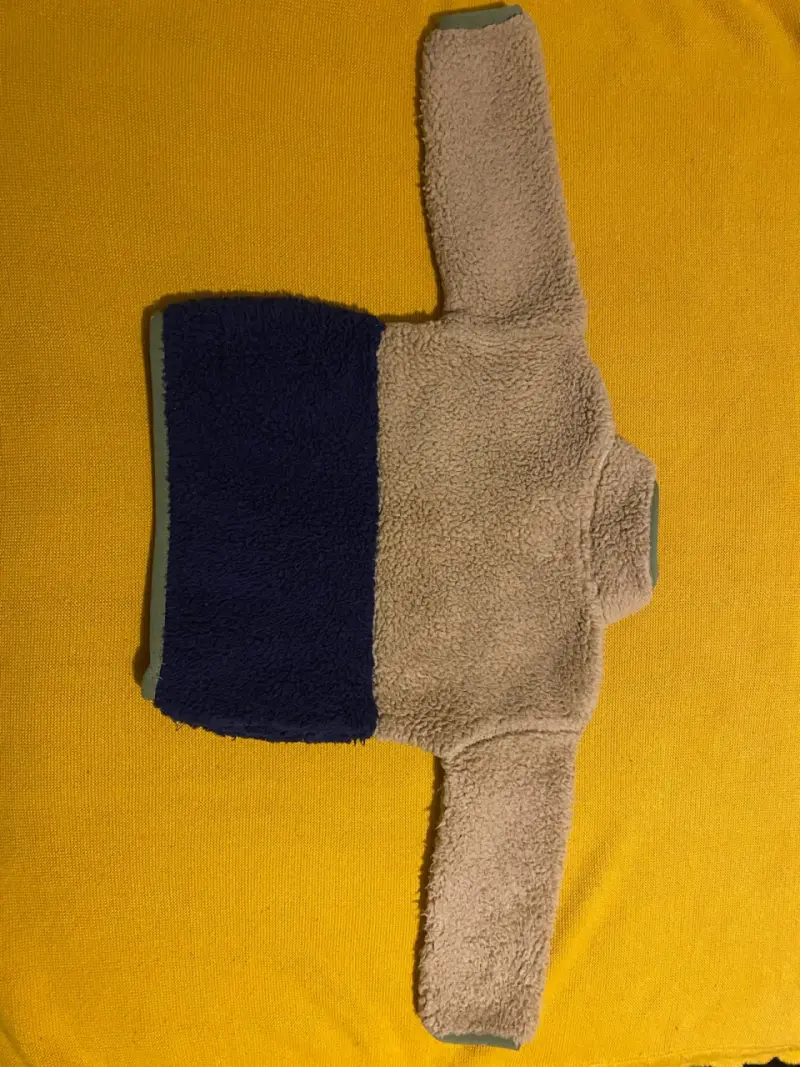 Chaqueta polar bicolor para niño,talla 6-9 meses - 3