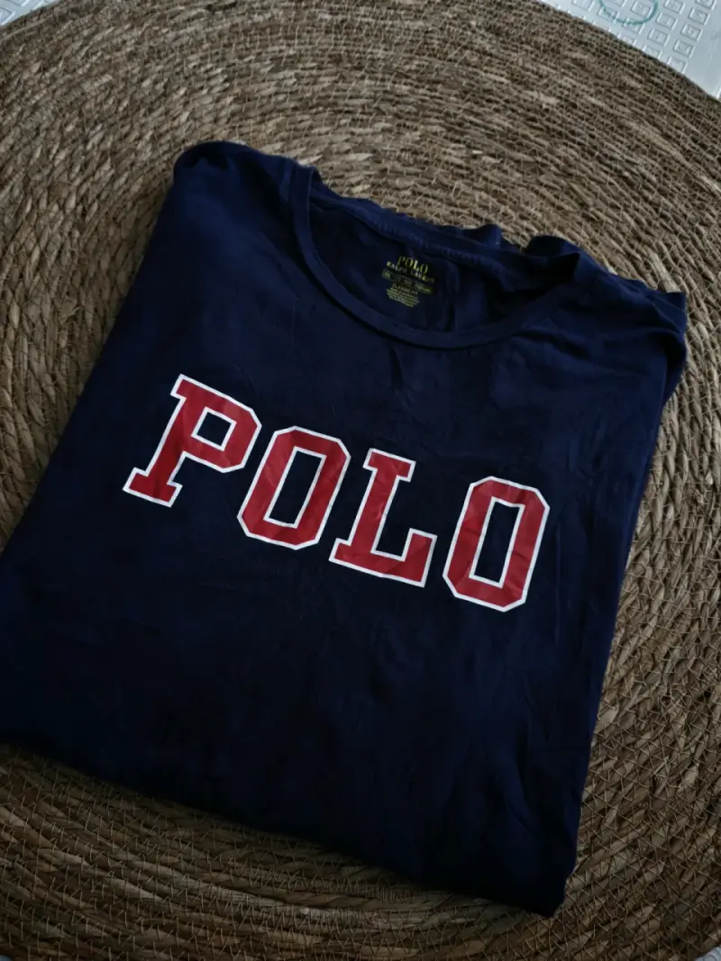 Polera polo azul - 1