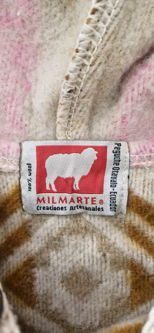 Poncho lana artesanal Milmarte - 1