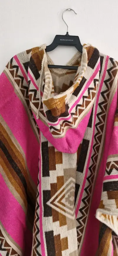 Poncho lana artesanal Milmarte - miniatura 3