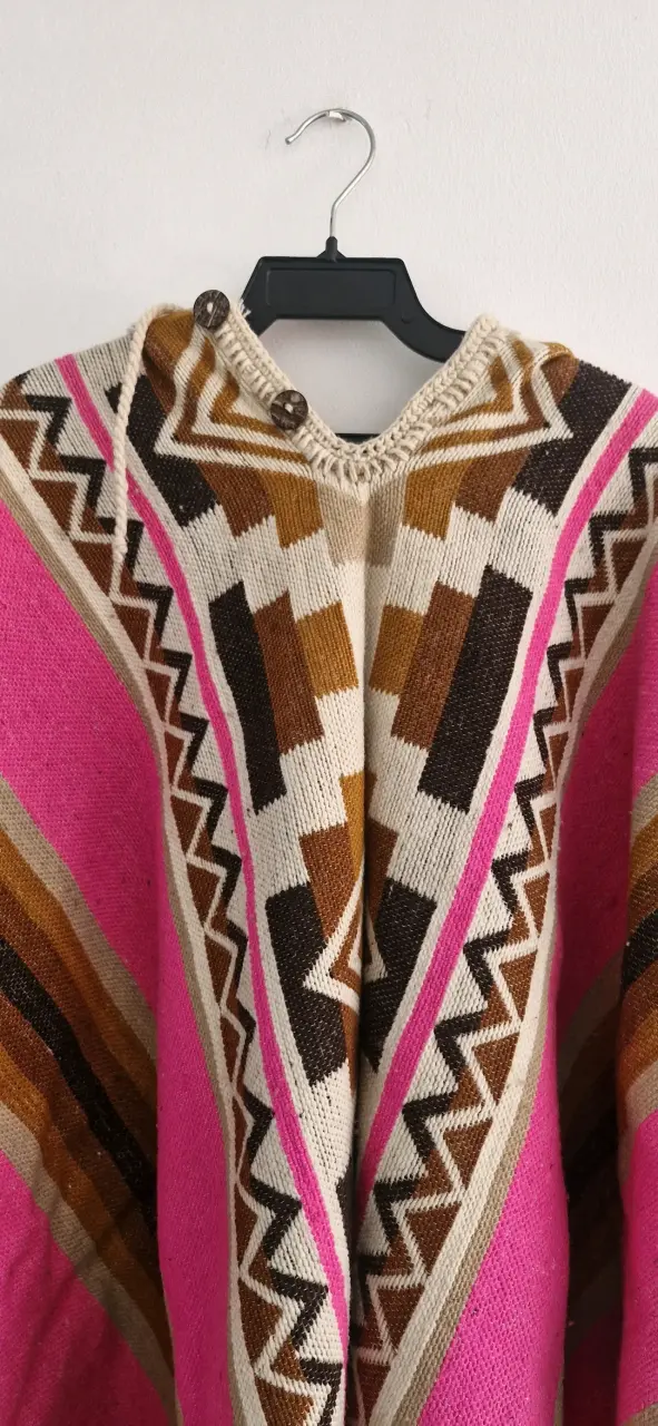 Poncho lana artesanal Milmarte - 4