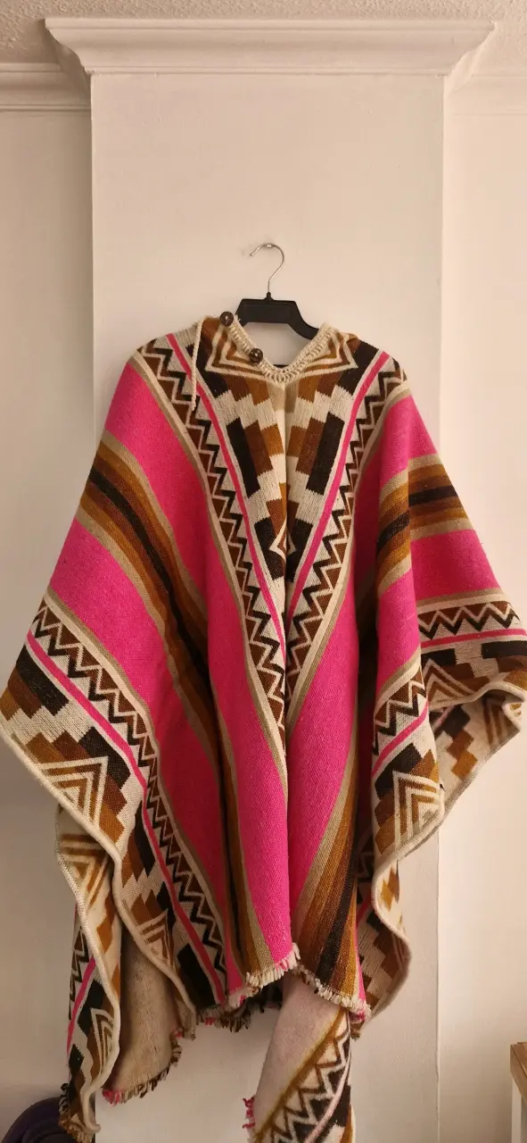 Poncho lana artesanal Milmarte - 5