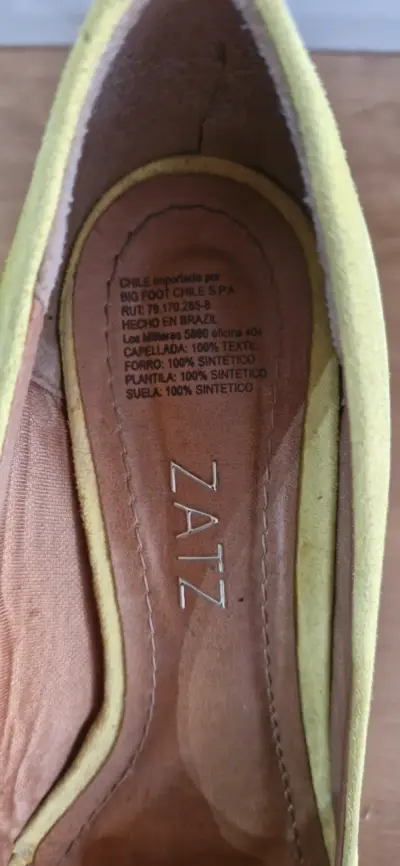 Zapatos tacón abiertos amarillos - miniatura 4