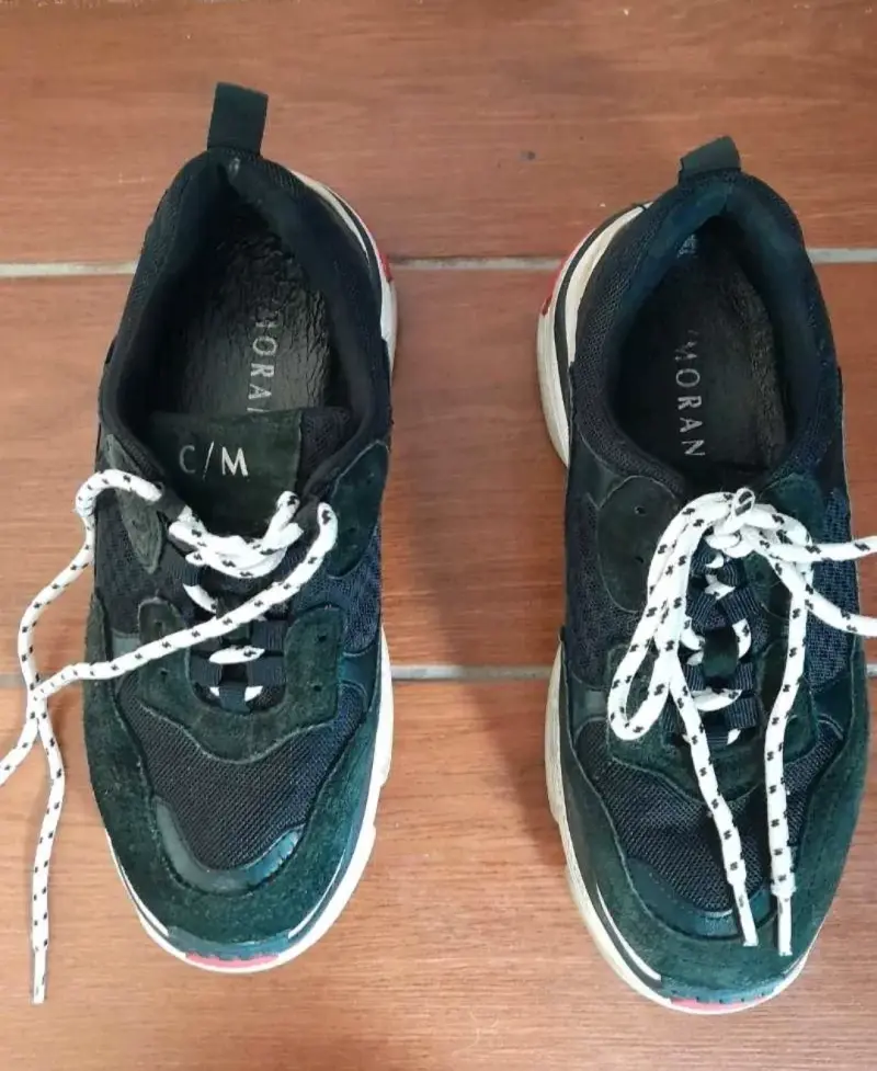 Zapatillas deportivas negras c/moran - 2