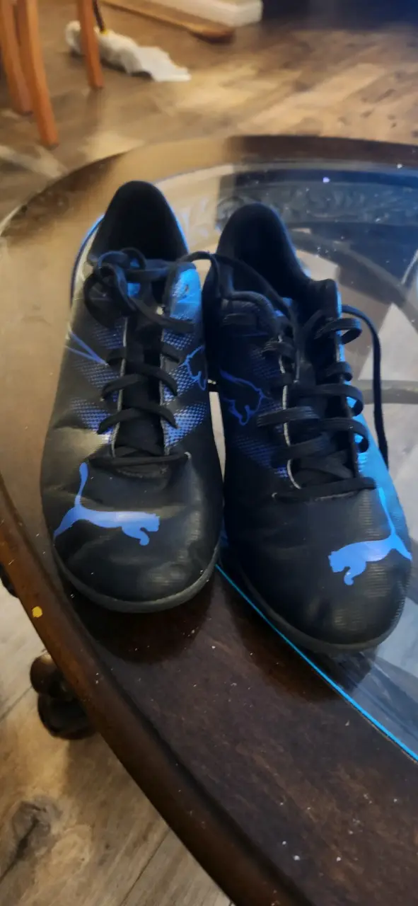Zapatillas deportivas negras con azul - 2