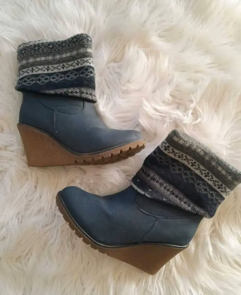Botines con plataforma azul Andrea Rosetti - 2