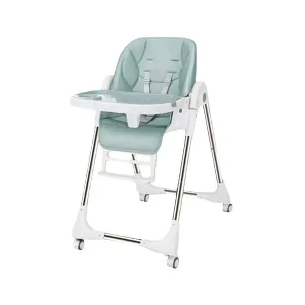 Silla de comer plegable verde - 1