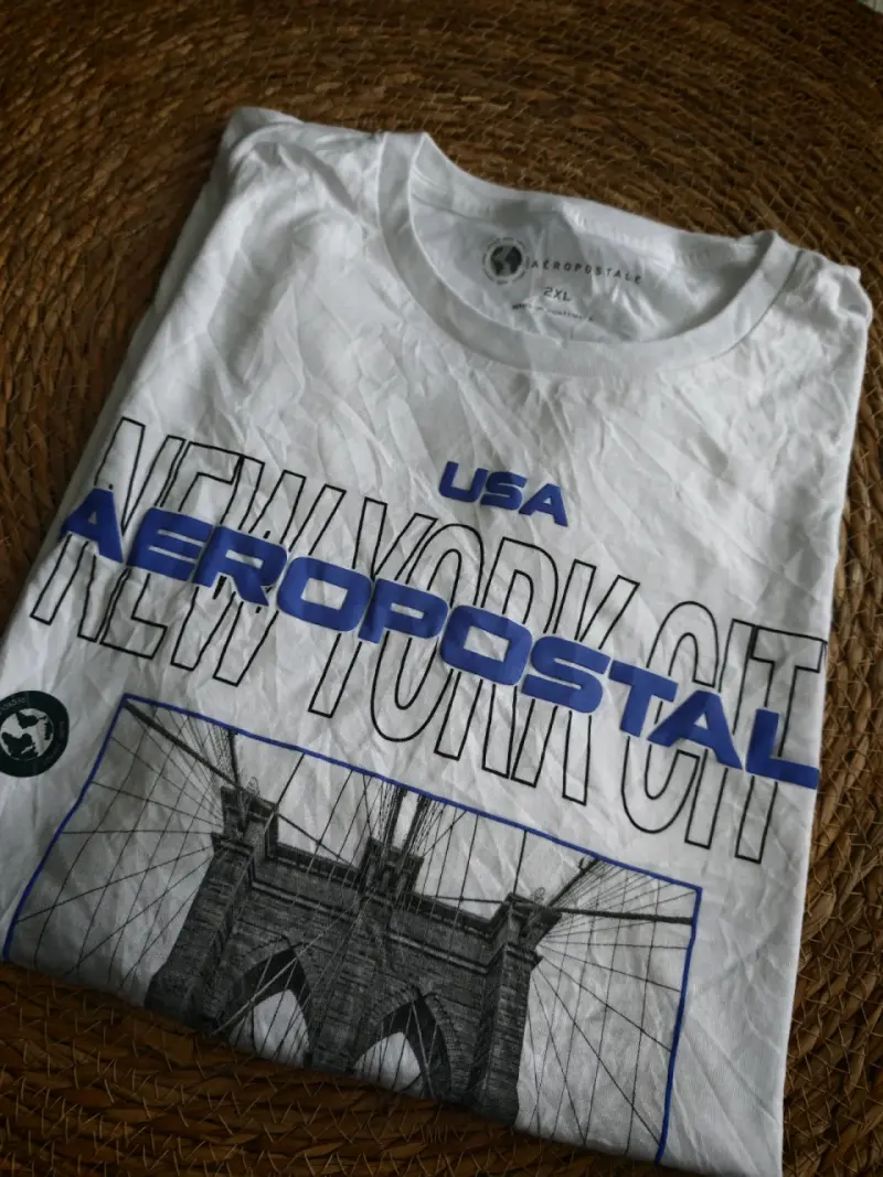 Polera Aeropostale NYC blanca - 2