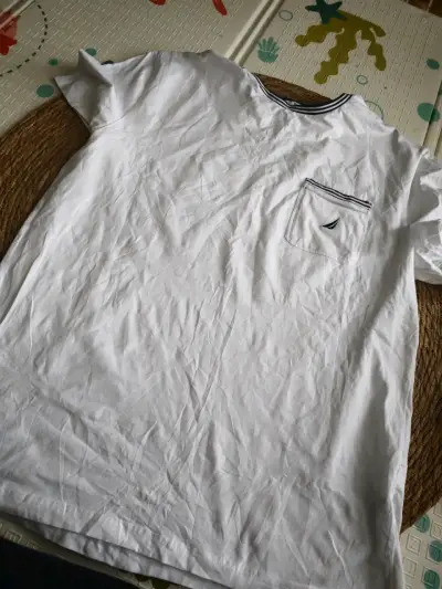 Polera nautica blanca con bolsillo - miniatura 4