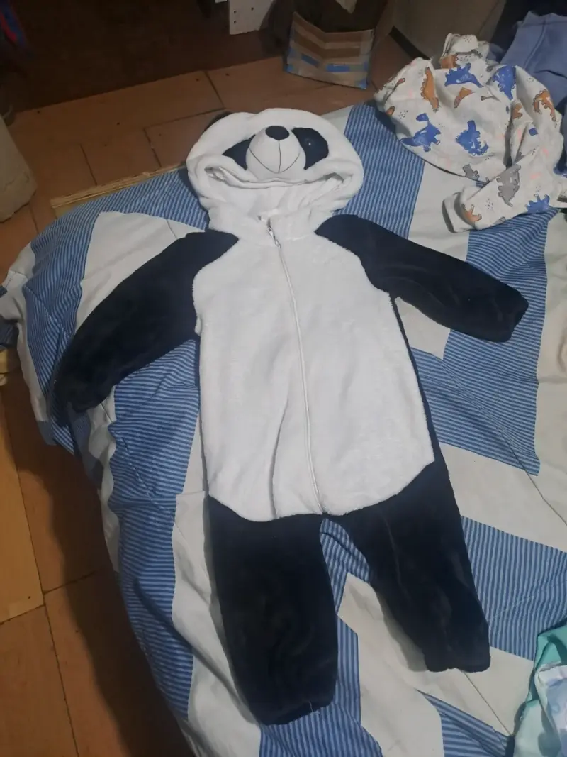 Conjunto bebé azul con dinosaurio - 5