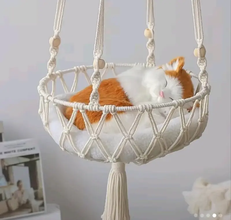 Hamaca para gatito macramé - 2