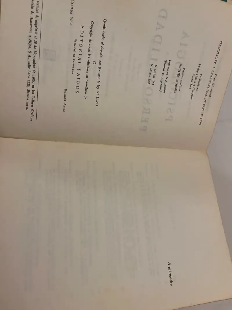 Psicología de la Personalidad, Gordon W. Allport - 5