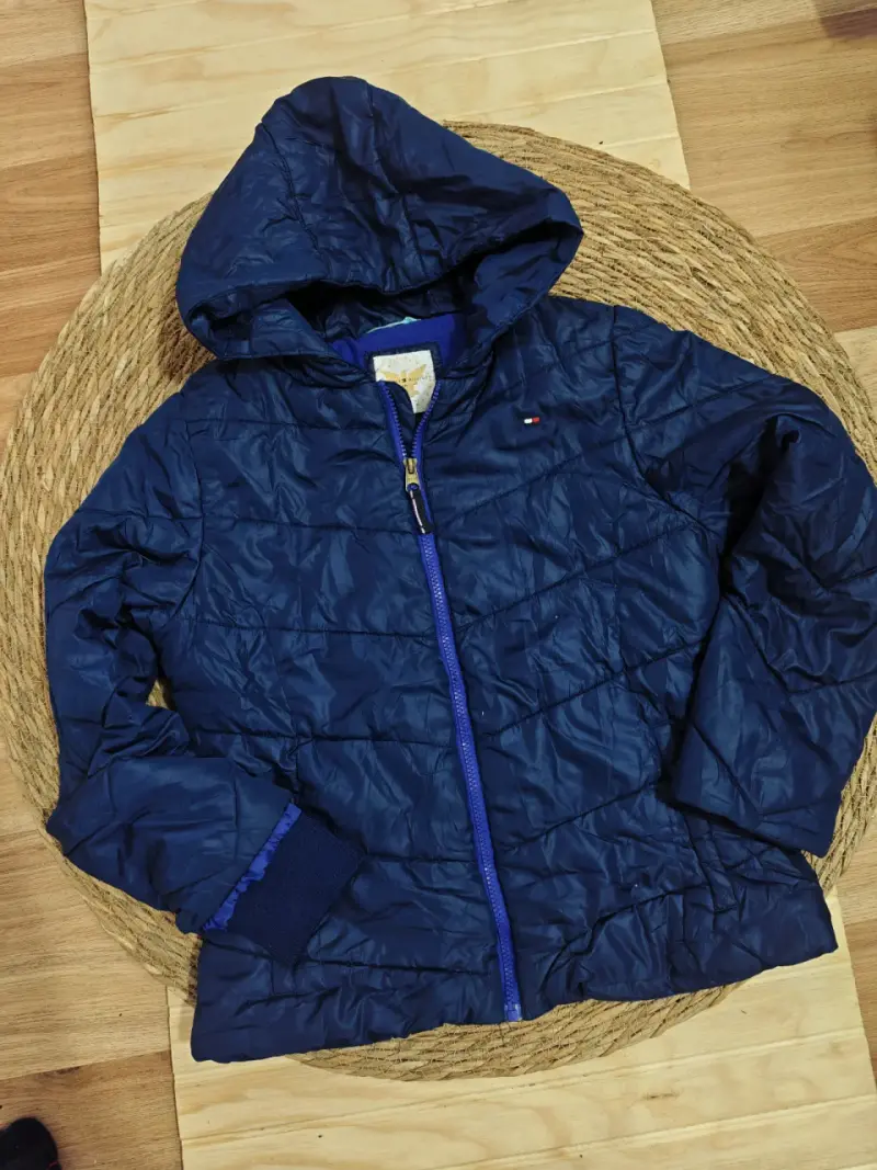 Chaqueta Tommy  azul con capucha - 2