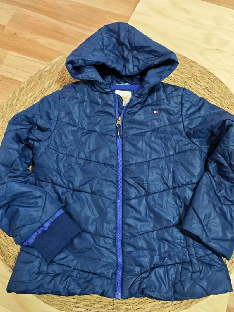 Chaqueta Tommy  azul con capucha - 4