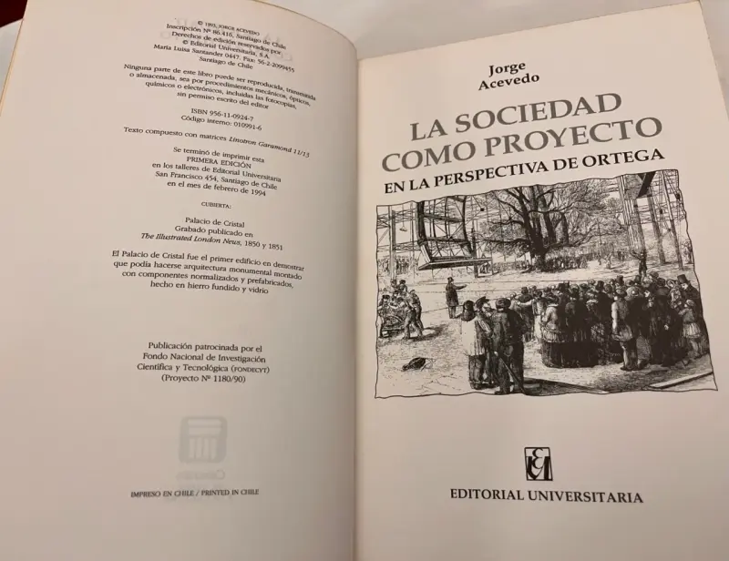 1era Ed: La Sociedad Como Proyecto, Jorge Acevedo - 5
