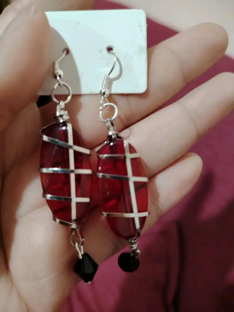 Aros dorados con corazones - 6