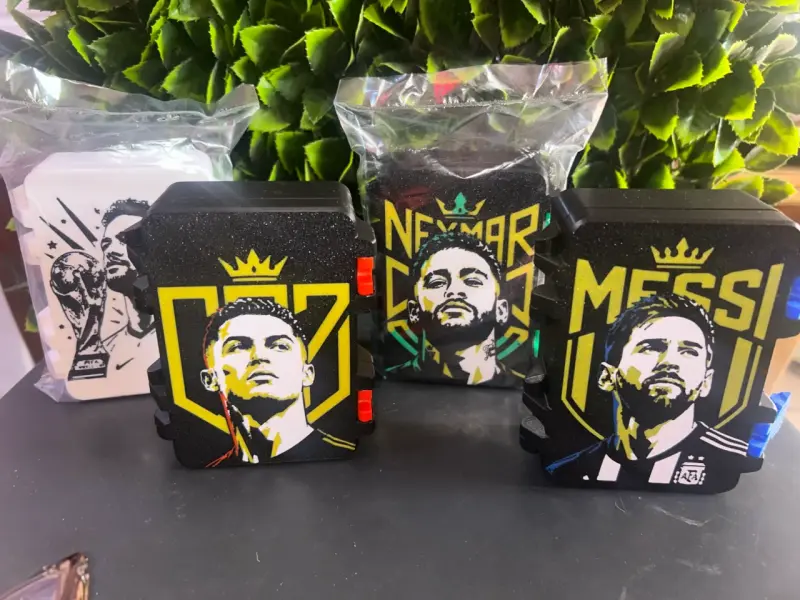 Cajas portalaminas de futbolistas - 1
