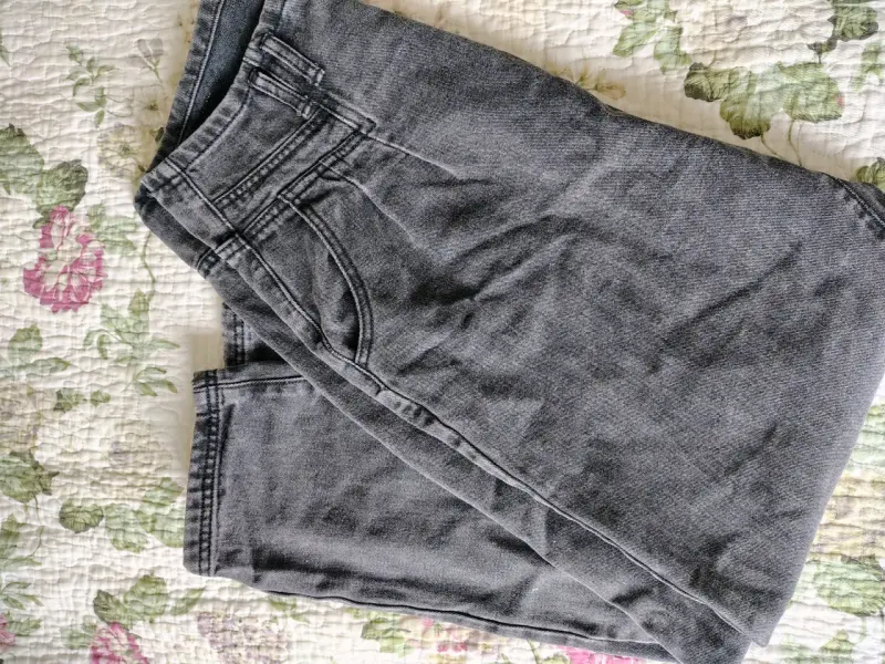 Jeans gris de mezclilla - 1