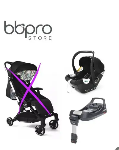 Silla de auto BBpro negra mas base - miniatura 2
