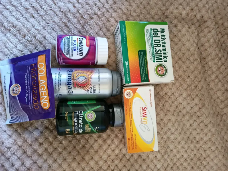 Pack de suplementos vitamínicos varios