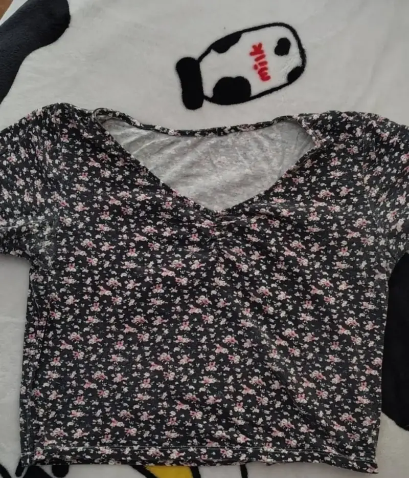 Polera floreada