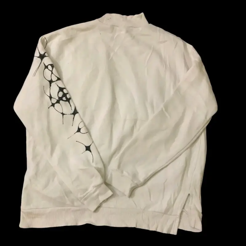Polerón blanco con estampado artístico - 2