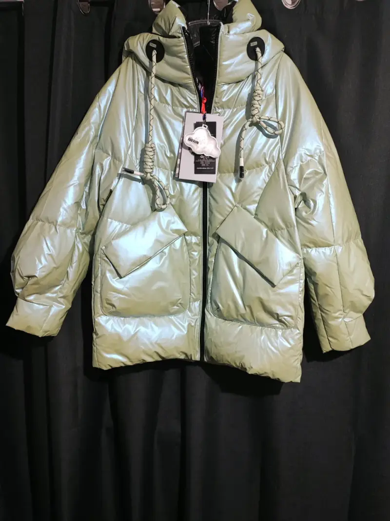 Parka acolchada verde claro - 1