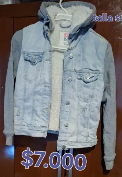 Chaqueta mezclilla con capucha - miniatura 1