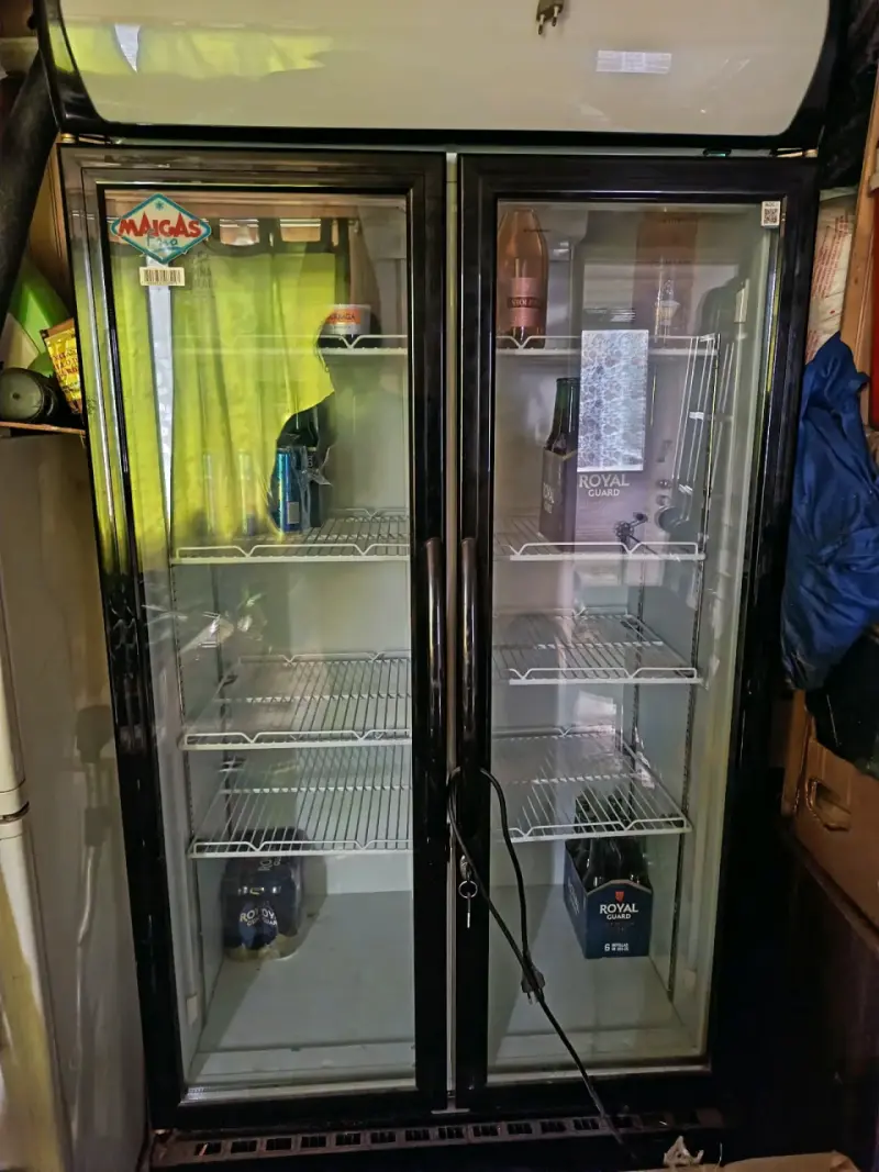 Refrigerador vitrina doble puerta