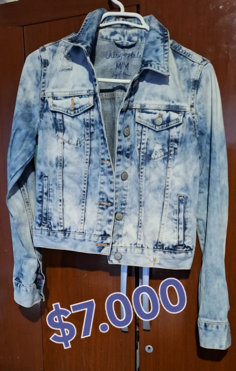 Chaqueta Jeans Desgastada