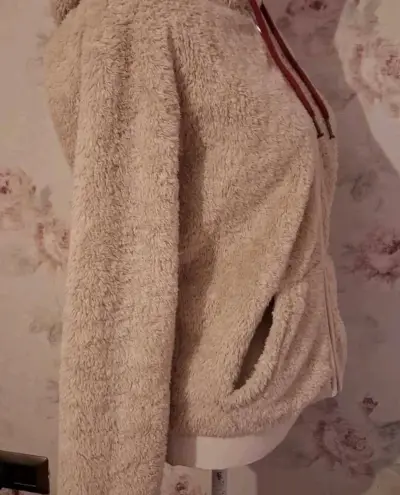 Polerón beige con capucha - miniatura 3