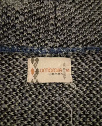 Cardigan azul con cinturón - miniatura 4