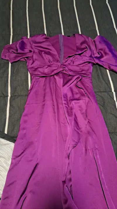 Vestido largo morado - miniatura 1