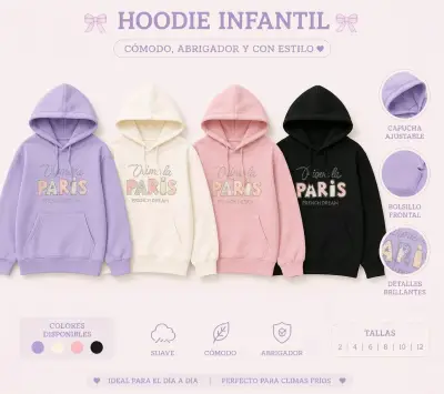Hoodie infantil suave y cálido - miniatura 1