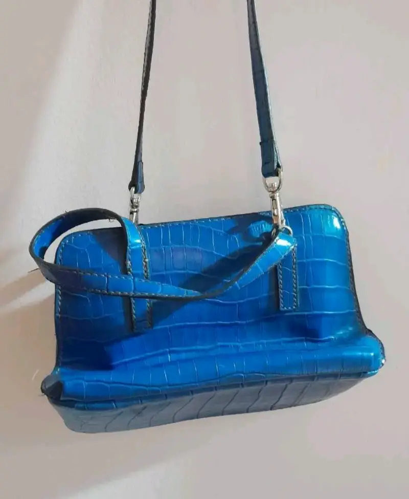 Cartera azul con correa larga nine west - 3