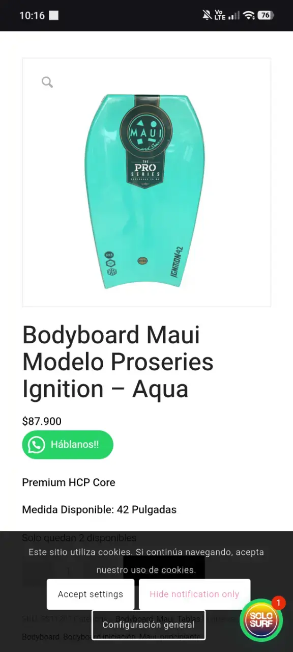 Bodyboard Maui amarillo y negro - 3