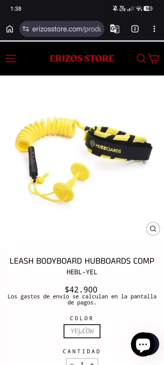 Bodyboard Maui amarillo y negro - 5