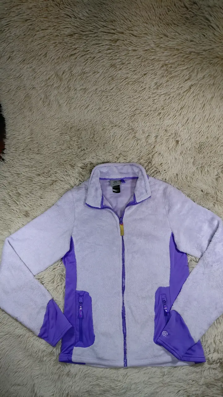 Polerón Champion morado de felpa. Talla 14.16 - 3