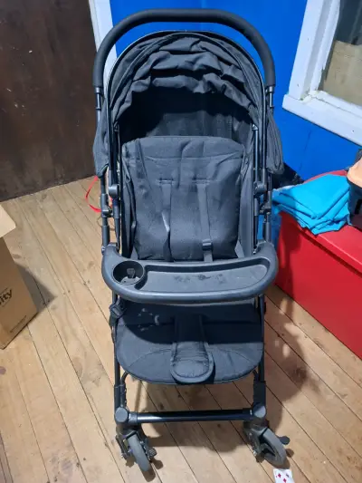 Coche de bebé Bebesit negro - miniatura 4