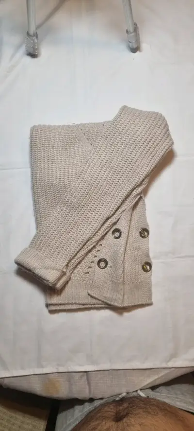 Suéter beige tejido S/M - miniatura 2