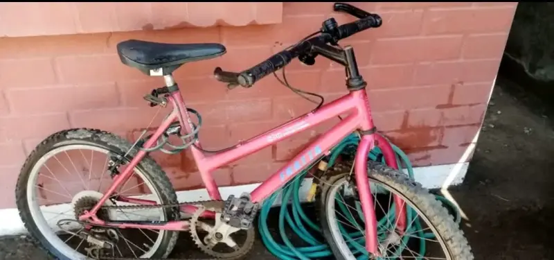 bicicleta Fratta rosa usada