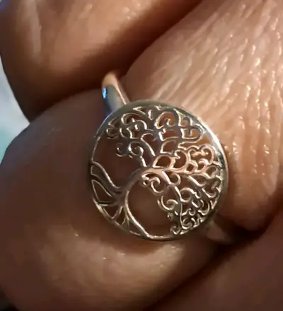 Anillo de plata Árbol de la Vida - miniatura 1