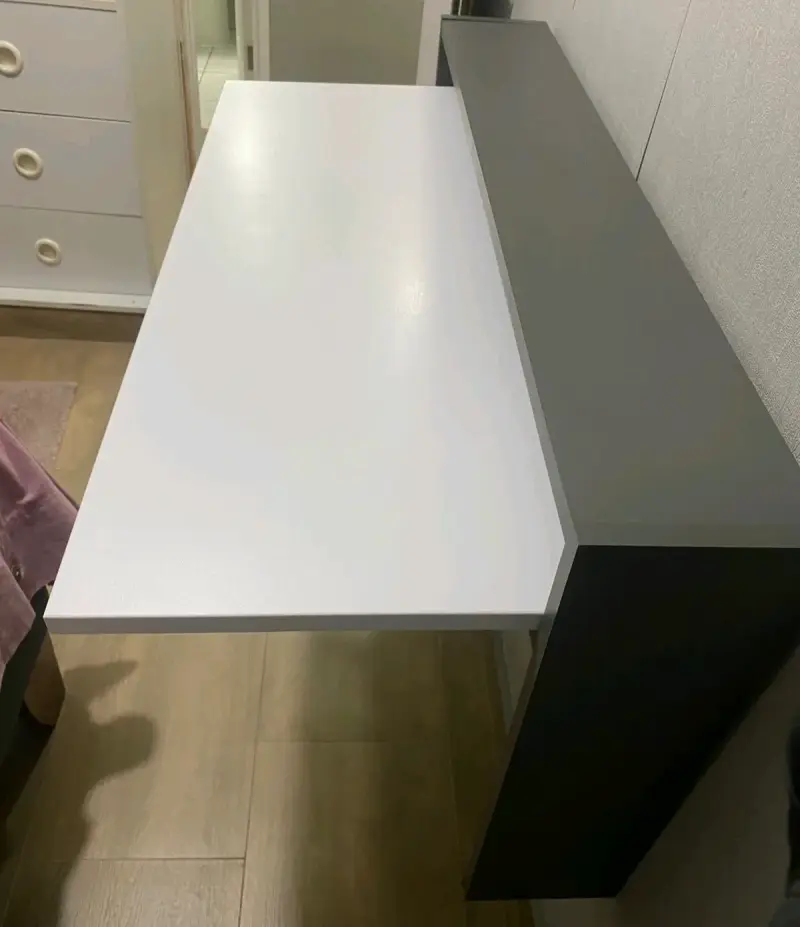 Escritorio plegable de pared blanco - 2