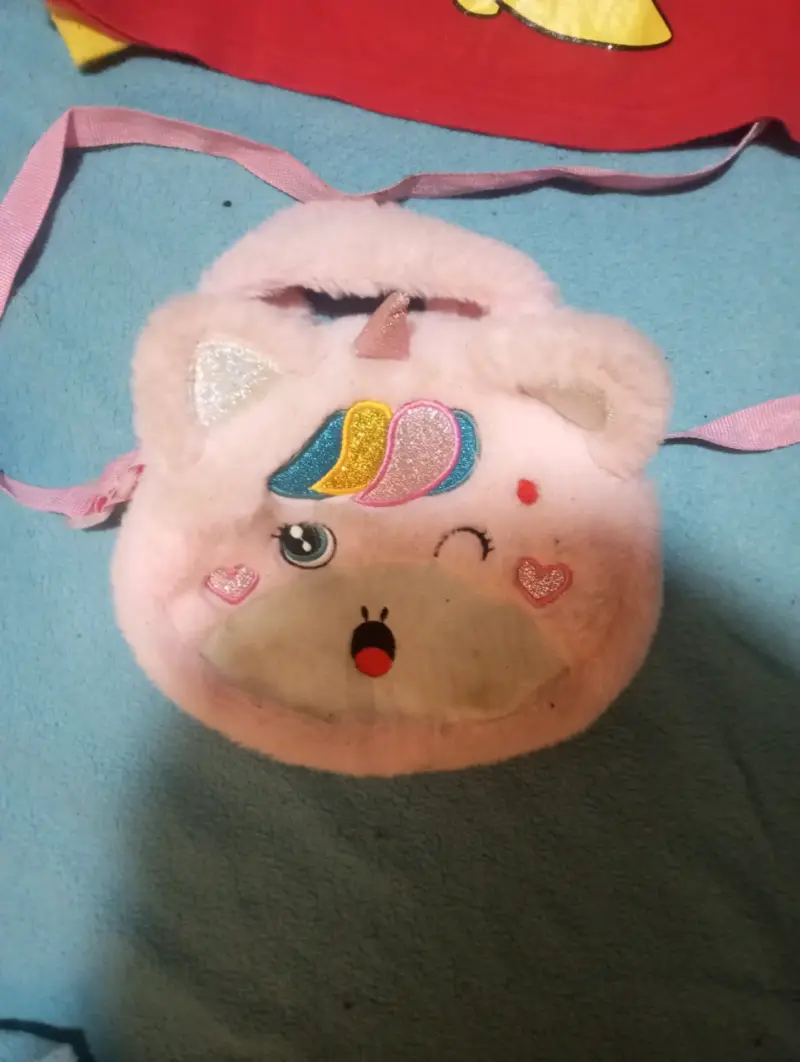 Mochila de unicornio rosa - 1