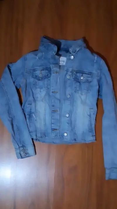 Chaqueta de mezclilla azul - miniatura 1